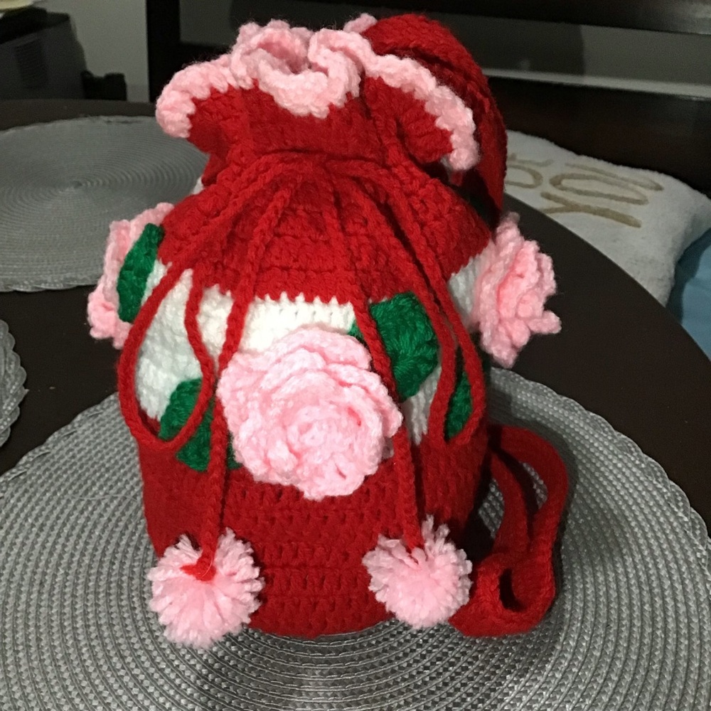 Handmade crocheted bag